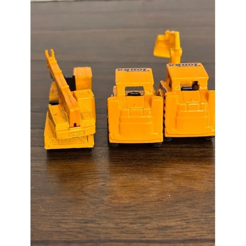 Vintage Tonka Road Crew Diecast Construction Lot Crane Loader Excavator 3pc